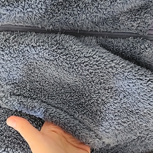 Girlfriend Collective Ocean Recycled Fleece Bomber Size Small - Picture 9 of 10